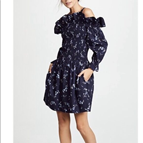 NWT Rebecca Taylor Off the Shoulder Francine Dress - Picture 1 of 8